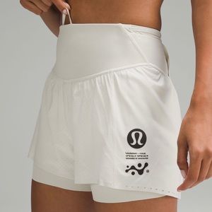 Lululemon Nulux Road to trail high-rise short 4” in color bone